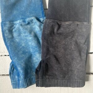 Zenana Outfitters  Blue and Black shorts